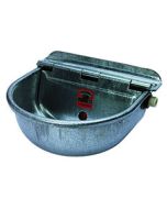 Galvanized Steel Mounted Water Bowl W/ Water Hook Up