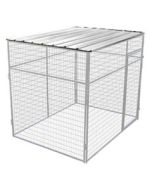 4' X 16' Flat Corrugated Metal Kennel/Run Roof