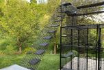 8" x 12" x 70" Long Outdoor Catio Stairs