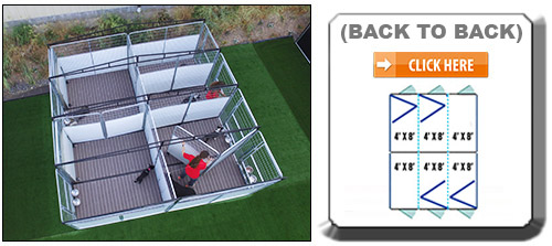 No Back Multiple Dog Kennel Link No Back Multiple Dog Kennels