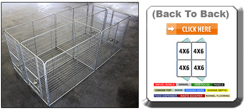 Multiple Cage bank Dog Kennels