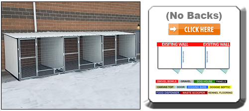 Multiple K9 Condo Dog Houses
